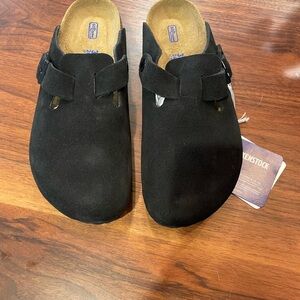 Birkenstock Bostn Clog black size 38 NWT no box